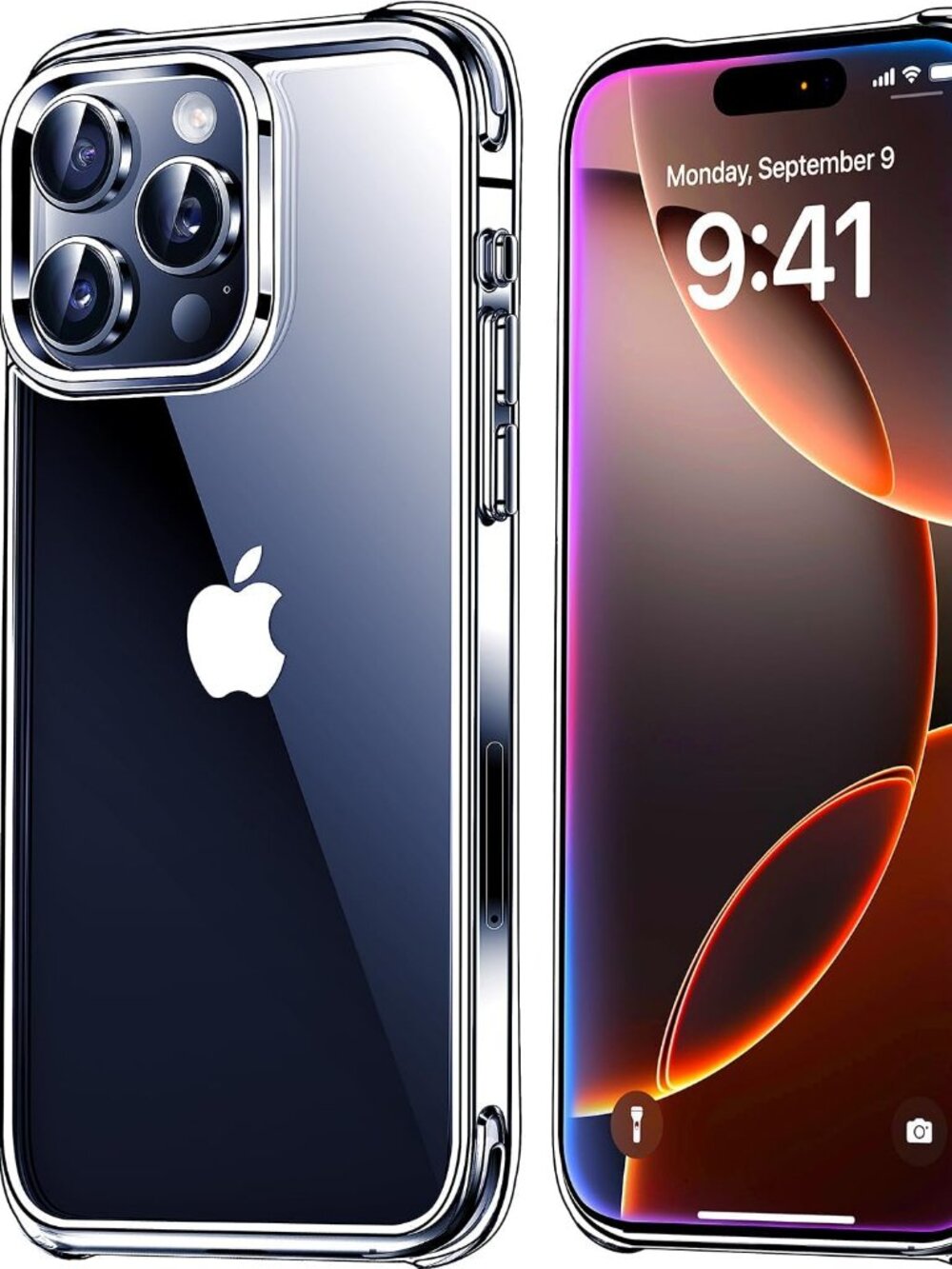 iPhone 16 Pro Max Case Clear [Not-Yellowing] [Military-Grade Drop Protection]